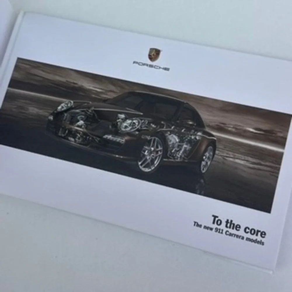 Porsche 911 Carrera Type 997 To The Core Hardcover Sales Brochure 2009 Book